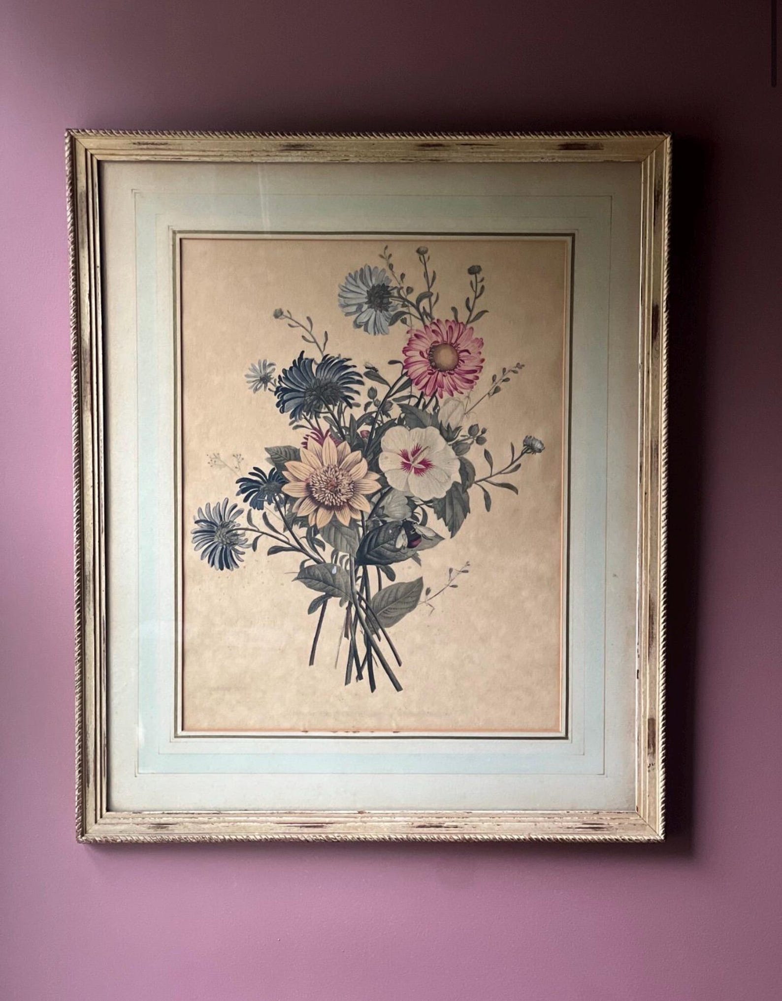 Jean Louis Prévost French Floral Print II | Large Vintage Botanical ...