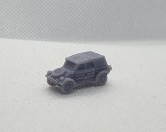 4 x N-Gauge WW2 Kubelwagens alemanes - Adecuado para su uso con ferrocarriles A escala N