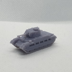 3 x N-Gauge WW2 Allied Matilda Tanks - Suitable for N-Scale Railways