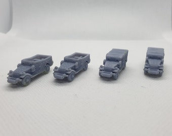Nゲージ M3 スカウトカー 4台 - WW2 アメリカ製 - Nスケール鉄道に適しています