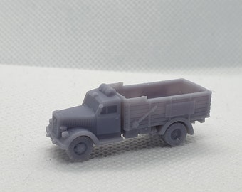 3 x Nゲージ オペル ブリッツ ホイール付きトラック - WW2 ドイツ - Nスケール鉄道に適しています