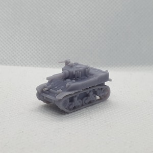 3 x N-Gauge WW2 Allied Stuart Tanks - Suitable for N-Scale Railways
