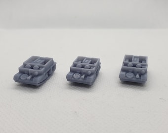 3 x N-Gauge WW2 British Universal Carriers - Adecuado para su uso con ferrocarriles de escala N