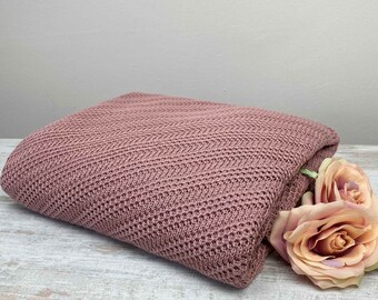 Strickdecke, Baumwolldecke, Sofadecke, Couchdecke, Kuscheldecke