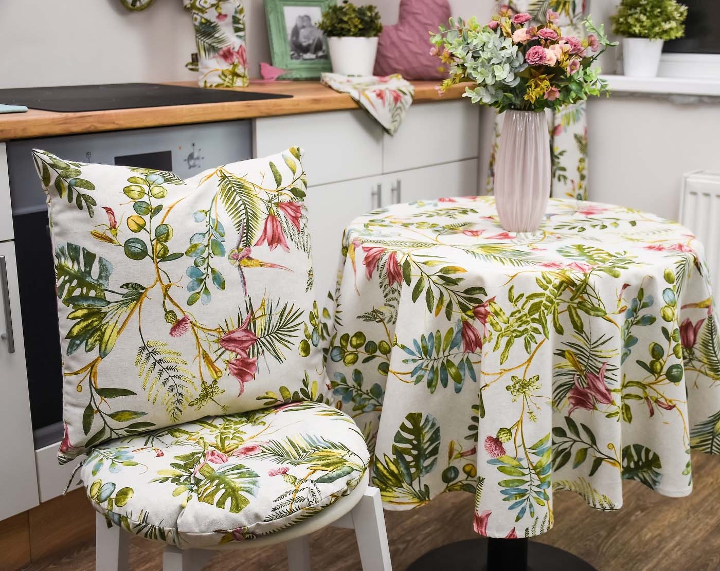 Tropical Tablecloth Monstera Tablecloth Round Tablecloth Etsy