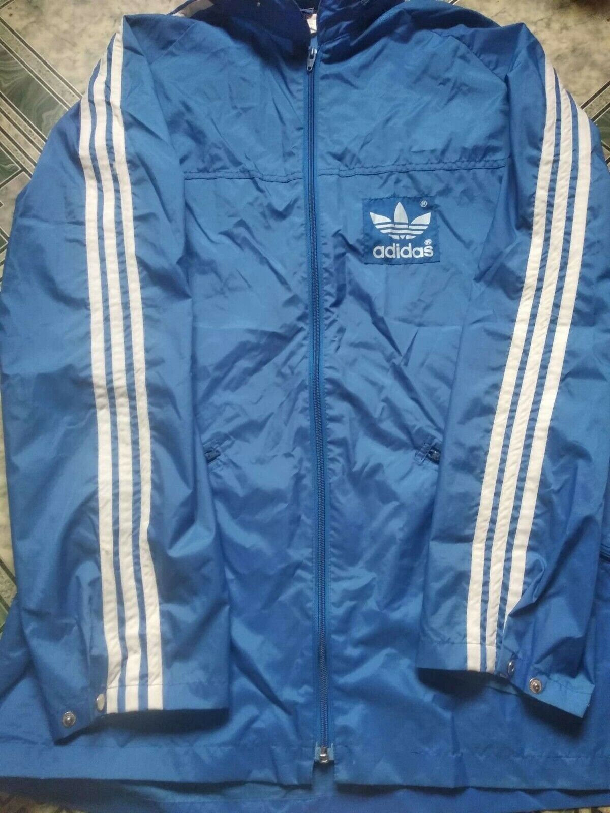 Adidas blue rain jacket best sale