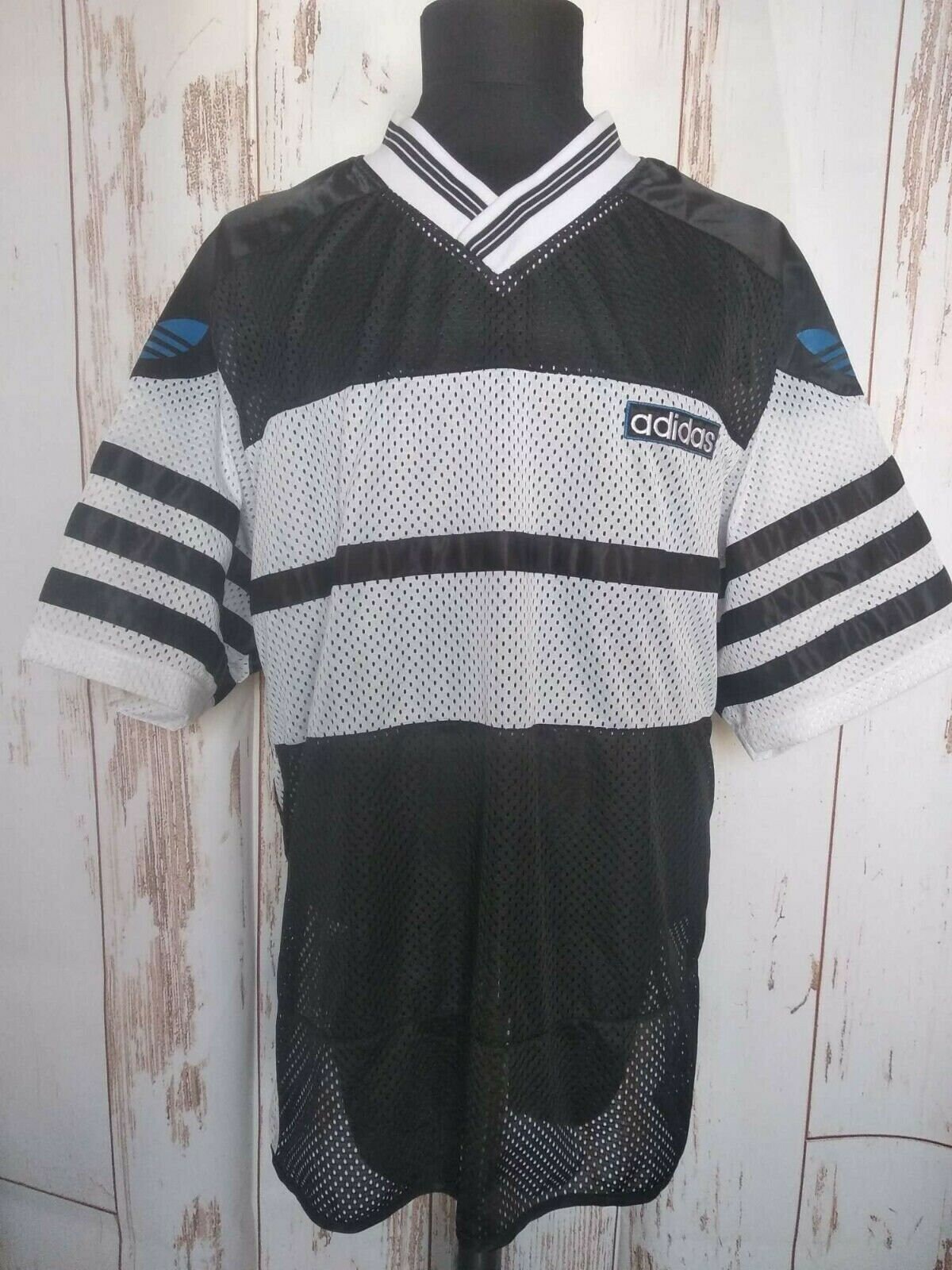 Vintage Adidas Hip Hop Rap Style Jersey Big Trefoil Logo T