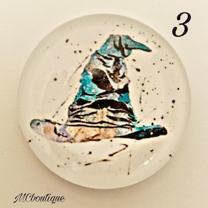 Cabochon Magie verre 25mm 20mm 16mm 12mm