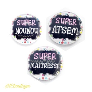 Cabochon Super Mistress ATSEM Nanny Glas 30mm 25mm 20mm 16mm 14mm
