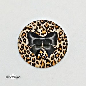 Cabochon Léopard nœud verre 30mm 25mm 20mm 14mm 12mm