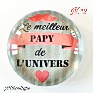 Cabochon Papy verre 30mm 25mm 20mm 16mm 18x13mm