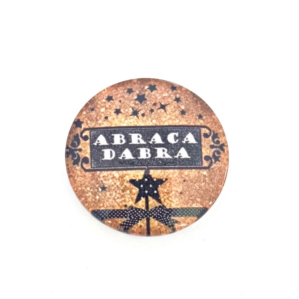 Cabochon Abracadabra verre 30mm 25mm 20mm 16mm 14mm 12mm