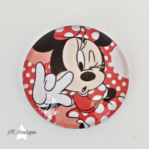 Cabochon Souris célèbre verre 25mm 20mm 16mm 12mm