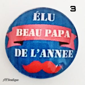 Cabochon Beau Papa verre 30mm 25mm 20mm 16mm 18x13mm