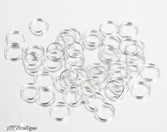 Silver metal junction rings 4mm or 6mm or 8mm