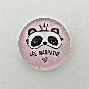 Cabochon Marraine verre 30mm 25mm 20mm 16mm 14mm modèles au choix Fée marraine