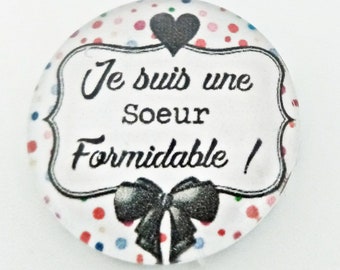 Cabochon Sœur formidable verre 30mm 25mm 20mm 16mm 18x13mm