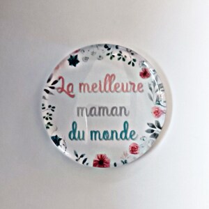 Cabochon Maman verre 30mm 25mm 20mm 16mm 14mm Modèles au choix meilleure maman