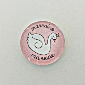 Cabochon Marraine verre 30mm 25mm 20mm 16mm 14mm modèles au choix Marraine ma reine