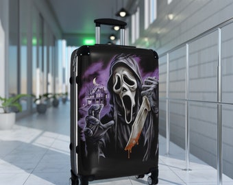 Horror Suitcase, Suitcase, Ghostface, Travel, Travel Accessories, Gift, Horror, Ghostface Suitcase, Small Suitcase, Medium Suitcase
