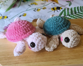 Süße gehäkelte Schildkröte, Kuscheltier, Ocean, Plüschtier, Geschenk für Kinder und Erwachsene, in vielen lustigen Farben erhältlich