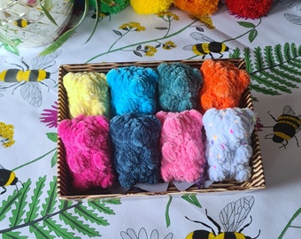 Niedliche Mini kuschelig gehäkelte Gummibärchen Kuscheltier Plushies in vielen lustigen Farben