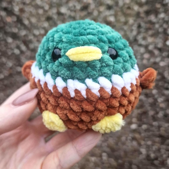 Handmade Mallard Duck Plush – Easter Crochet Amigurumi Duck – UKCA Tested Soft Toy – Cute Mini Duck Gift