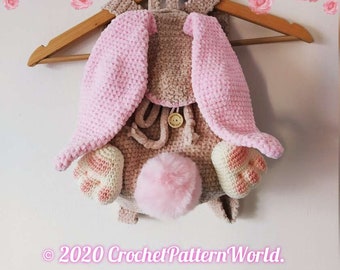 Crochet Bunny Backpack Free Crochet Animal Backpack Patterns