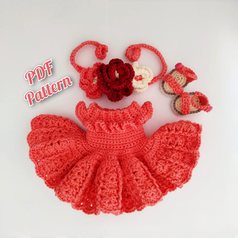 Astrid Doll crochet pattern, Amigurumi doll pattern in English, Deutsch, Français, Spanish /Español image 8