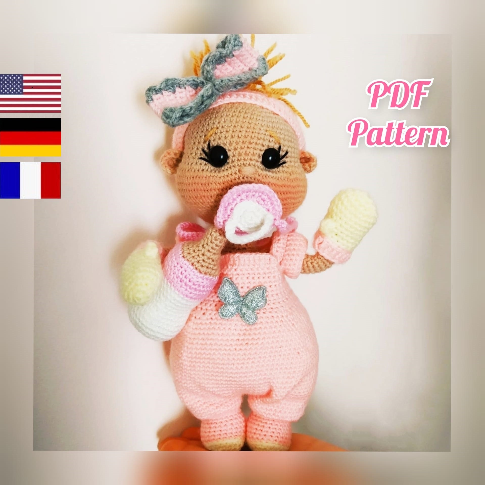 Crochet doll patterns Amigurumi doll pattern Crochet baby doll - Etsy México Crochet doll patterns Amigurumi doll pattern Crochet baby doll - Etsy México