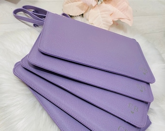 Personalised Lilac Wedding Clutch Bag, Bridesmaid bag, maid of honour, mother of the Bride, personalised gift bag, clutch bag lilac wedding