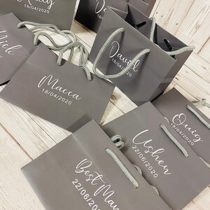 Personalised Gift Bags 3 Sizes Best Man Groomsman Groom Gift Bag Bridesmaid Proposal Best Friend Gift Fathers Day Retirement Gift image 3