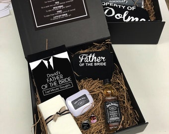 Father of the Bride Survival Kit Personalised Father of the bride Gift Idea Gift Hamper Box