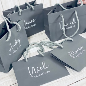 Personalised Gift Bags 3 Sizes Best Man Groomsman Groom Gift Bag Bridesmaid Proposal Best Friend Gift Fathers Day Retirement Gift image 5