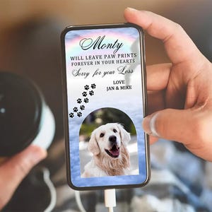 Haustier Sympathie E-Karte, Haustier Sympathie Virtuelle Karte, Haustier Verlust Geschenk, Hunde Verlust Karte, Personalisierte Haustier Verlust Karte, Haustier Verlust Bild Geschenk, Katzen Verlust Karte