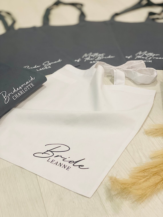 Christy Personalised Bridal Party Tote Bag 20 Colours to Choose