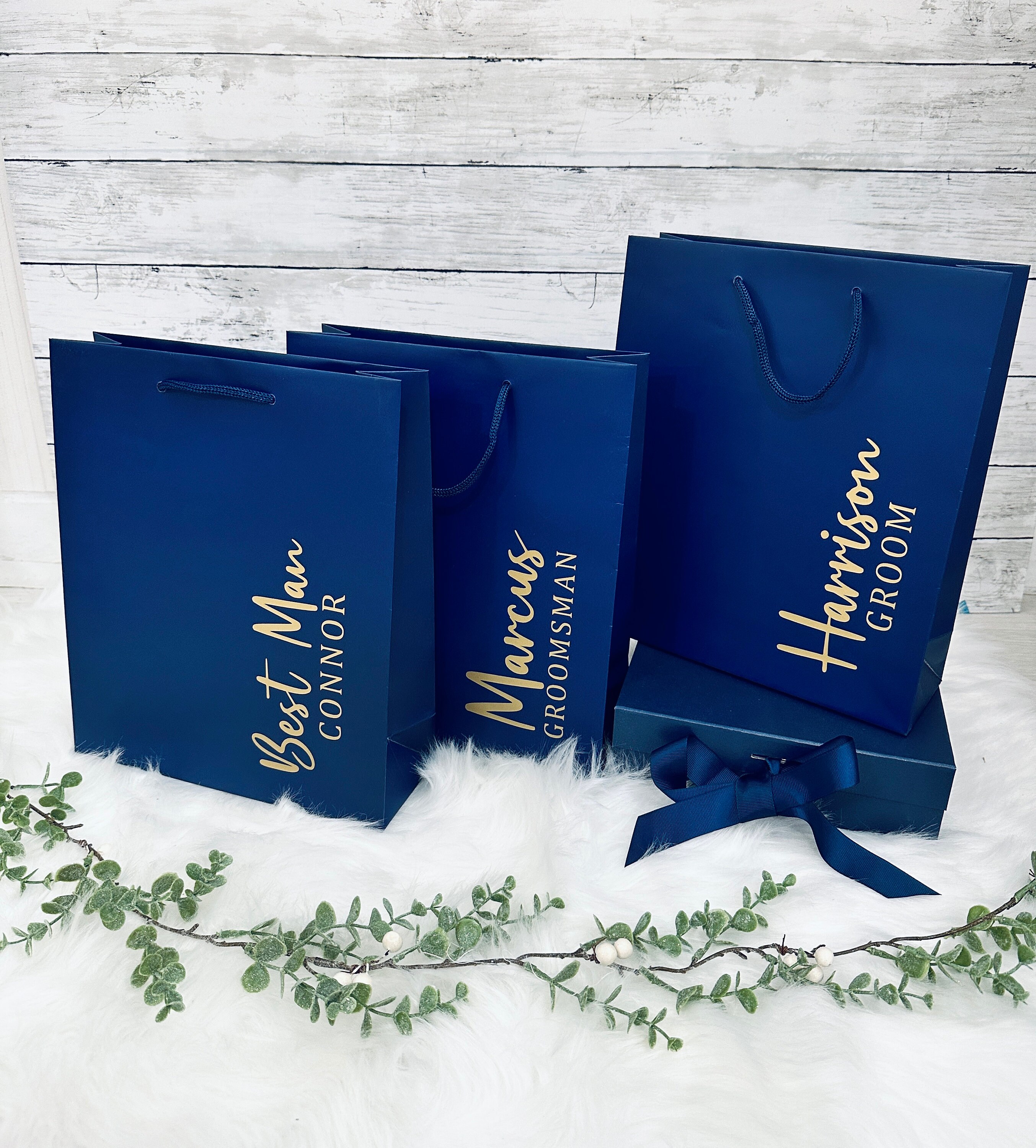 Blue sale gift bags