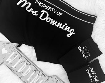 Groom Gift Set Personalised Boxers and Socks, 'So you don't get cold feet' Wedding Gift, Groom Gift, Anniversary Gift Wedding Morning Gift