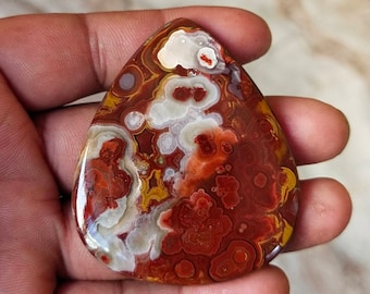 top quality crazy lace agate cabochon,38x23mm,51cts....r2956