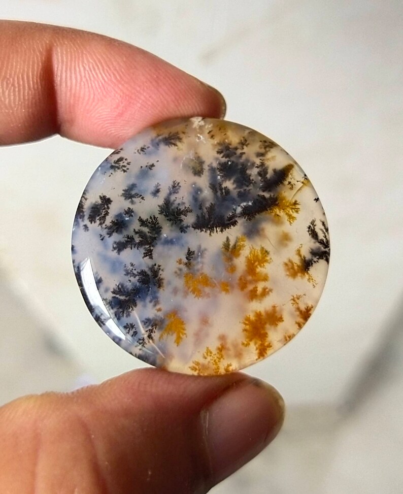33X33mm55.10cts Dendritic Moss Agate Cabochons....k22892 | Etsy