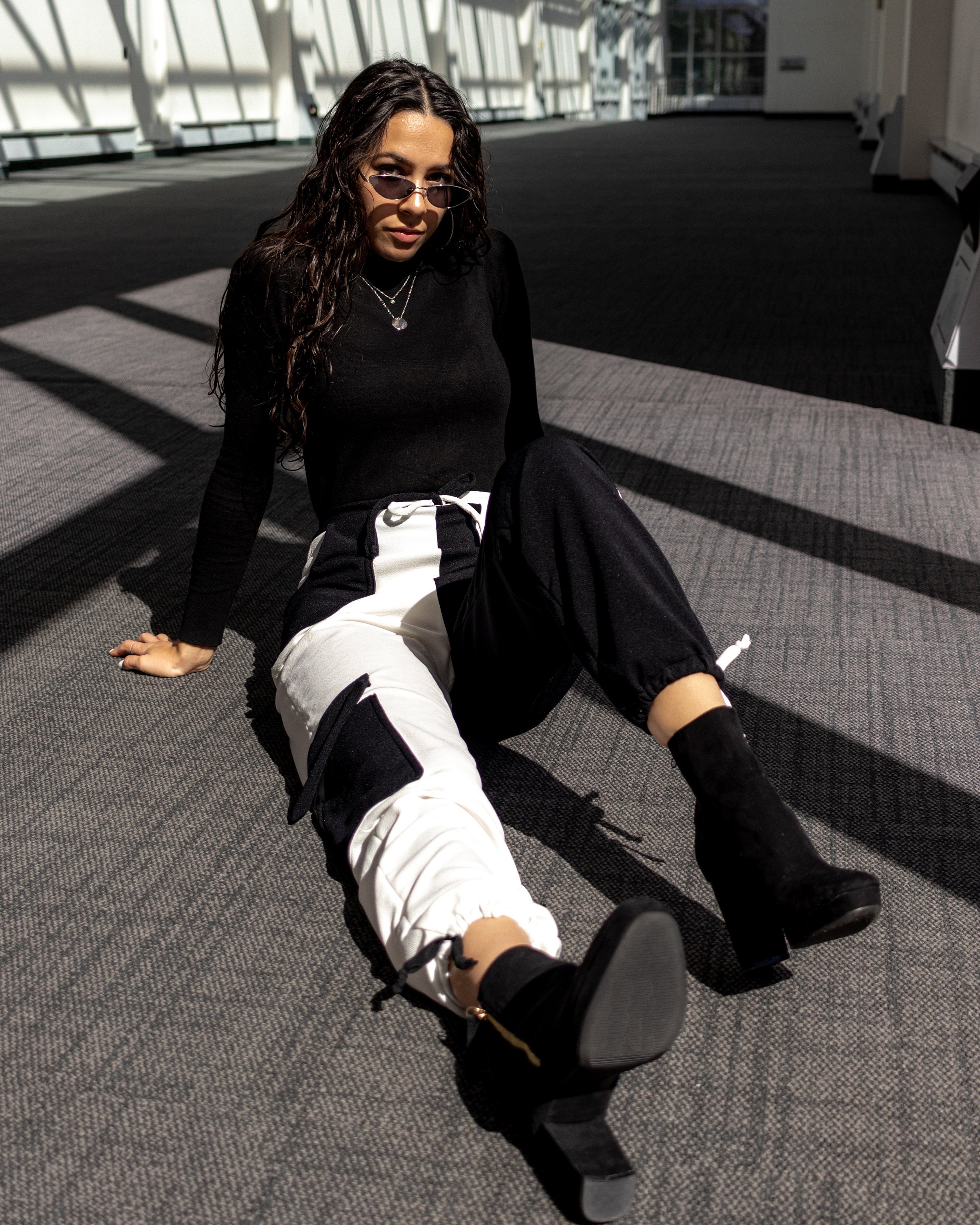 Black u0026 White Cargo Pants Women Pants Women Cargo Pants - Etsy