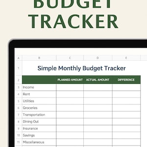 Simple Budget Tracker - Personal Finance Goals Guide to Financial Freedom and Budgeting Manage Money Quick and Easy While Sticking to a Plan