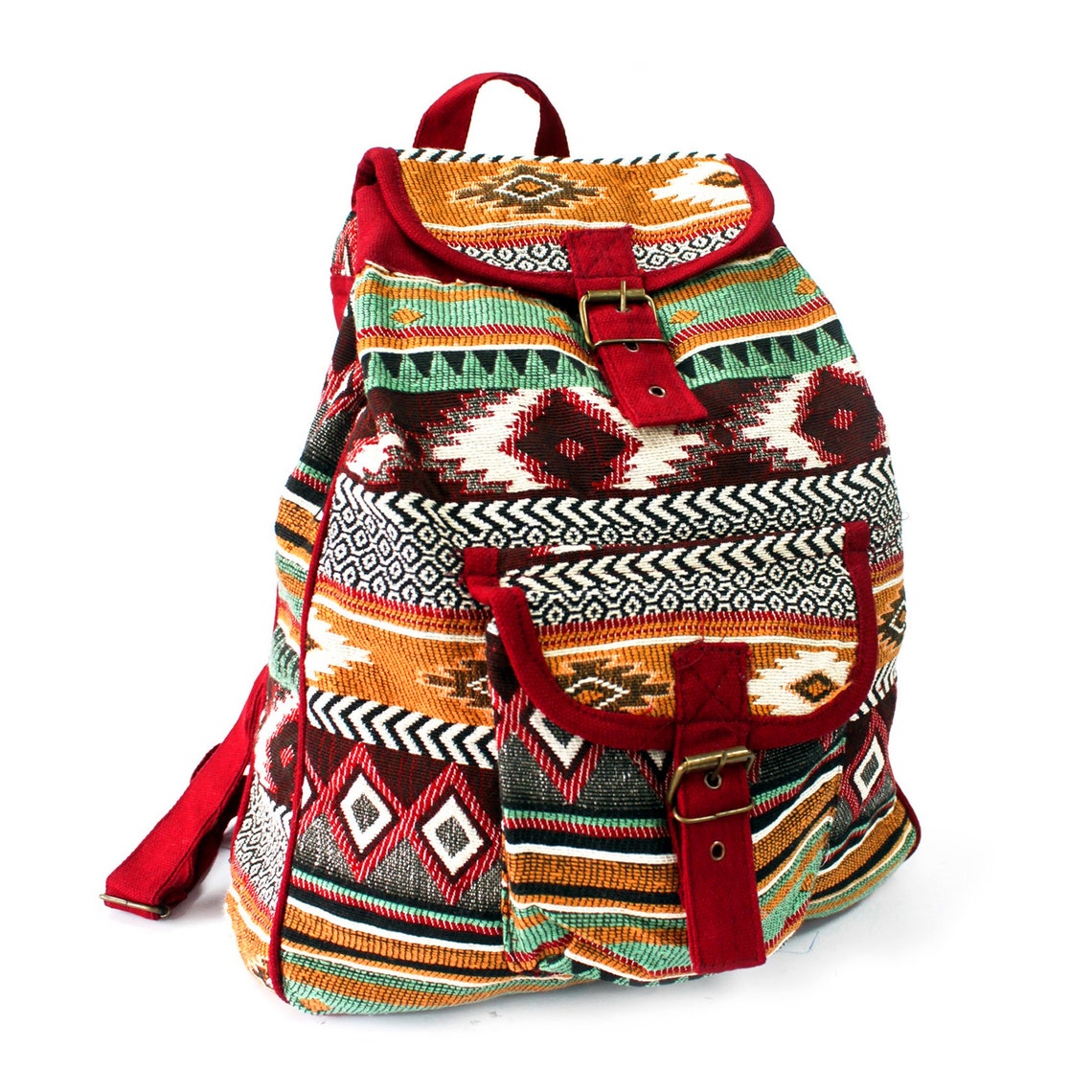 Handmade Jacquard Bag Colorful Backpack Quality Functional - Etsy