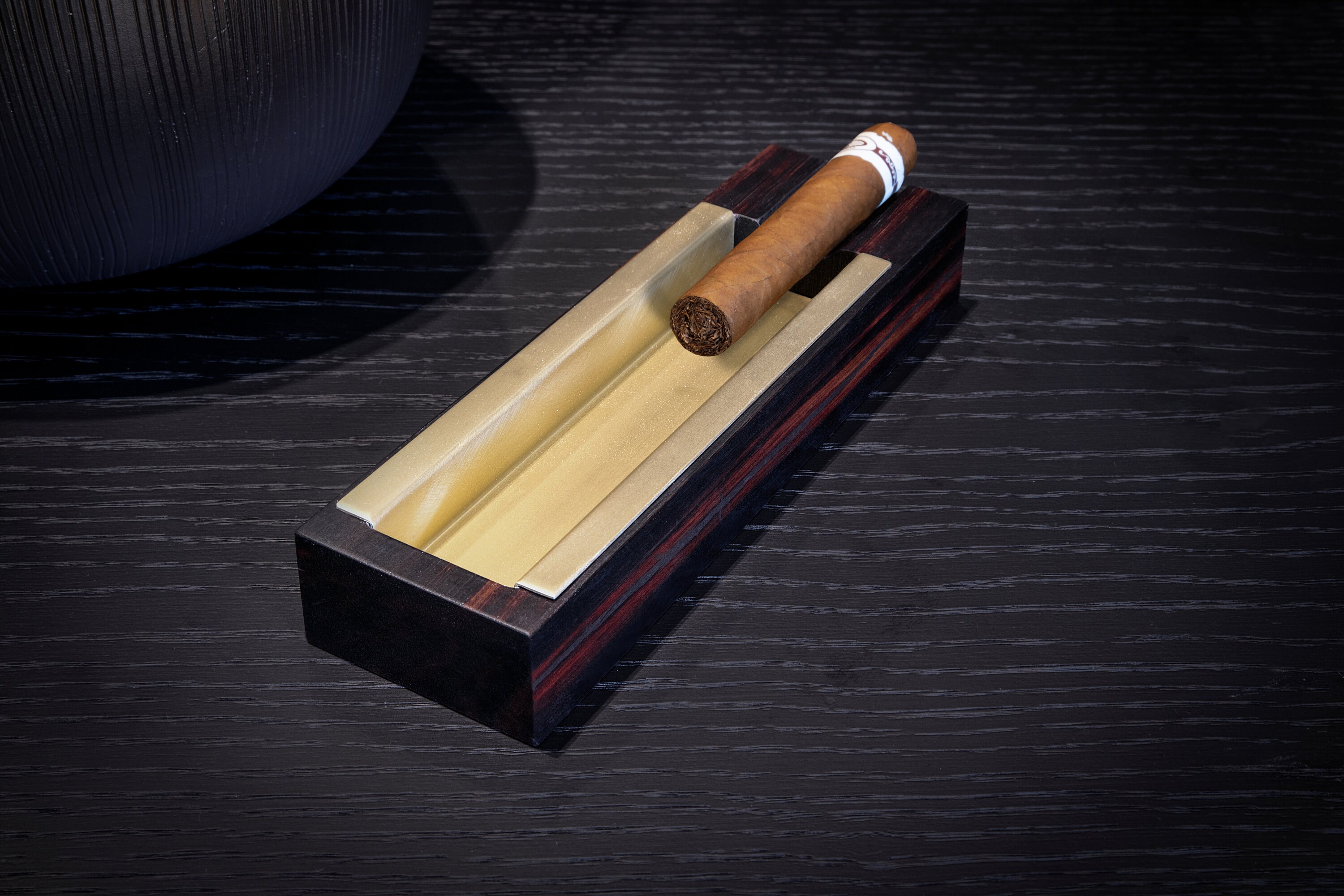 Unique design Ebony Cigar Tray luxury Cigar Ashtray Cigar Etsy