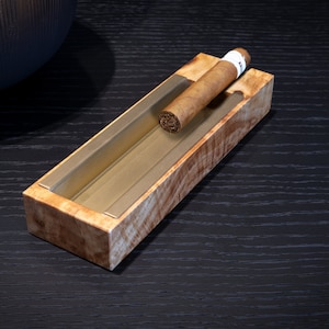Wood Cigar Ashtray For Cigar Smokers, Cigar Lovers Gift For Him, Birthday gift, Cigar Accessories, Cigarette Ashtray, Christmas gift idea