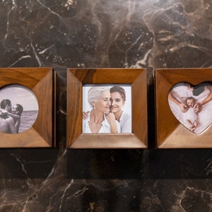 Multipurpose Office Desk Organizer Box Set, Luxury Walnut Small Box with Recycled Paper, Wooden Gift Box with Photo Frame, Customizable Gift