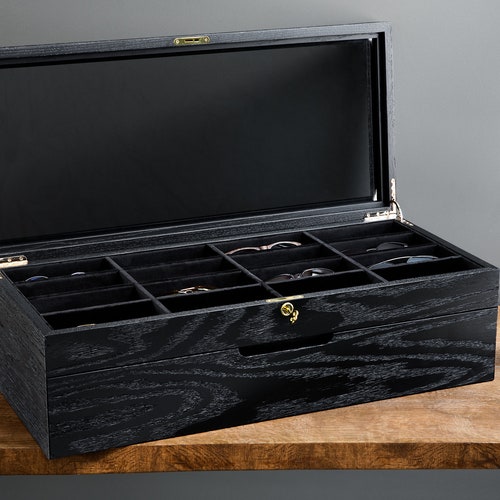 Luxury Wooden Eyeglasses Box Handmade Eyeglass Display Case Etsy