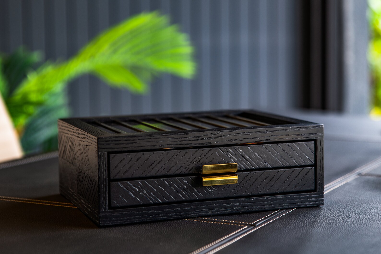 Pen Display Case With 3 Different Wood Option Office Desk Etsy