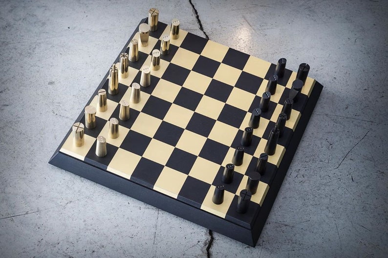 Handmade Checkers Set Checker and Chess Wooden Checker Etsy