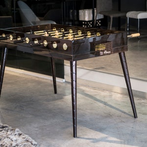 Eucalyptus Wood Unique Foosball Game, Luxury Home Goods, Handmade Tabletop Soccer, Man Cave Game Ideas, Best Game Table, Valentines day gift